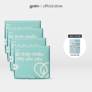 COMBO 4 Hộp Khăn mặt khô đa năng cao cấp Goêm phiên bản du lịch 5m