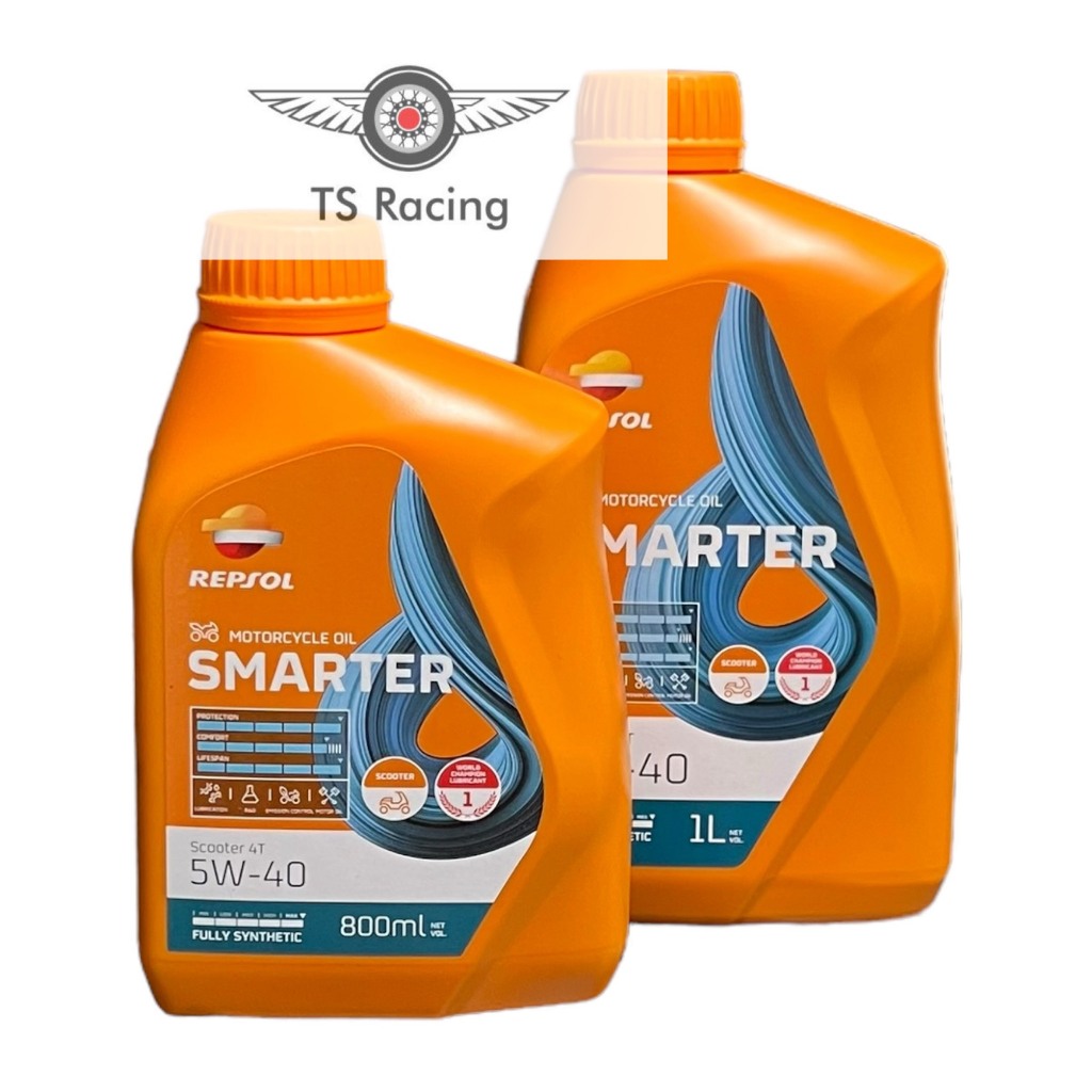 Nhớt repsol smarter scooter 5w40 0.8L 1.0L - xe tay ga