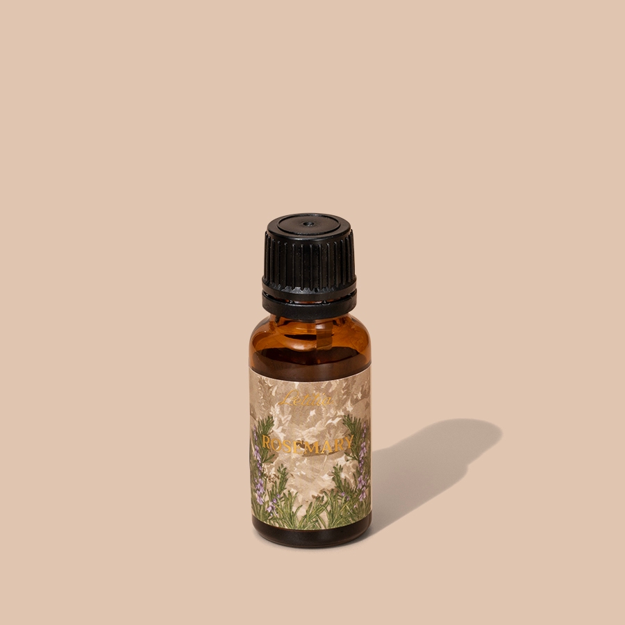 Tinh Dầu Đậm Đặc Nước Hoa Letitia - Rosemary (Hương Thảo) Giúp Thư Giãn & Dễ Ngủ, Size 20ml