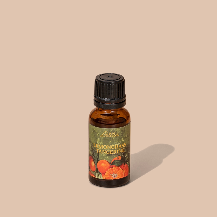 Tinh Dầu Đậm Đặc Nước Hoa Letitia Lemongrass &Tangerine (Sả Quýt) Giúp Thư Giãn, Size 20ml