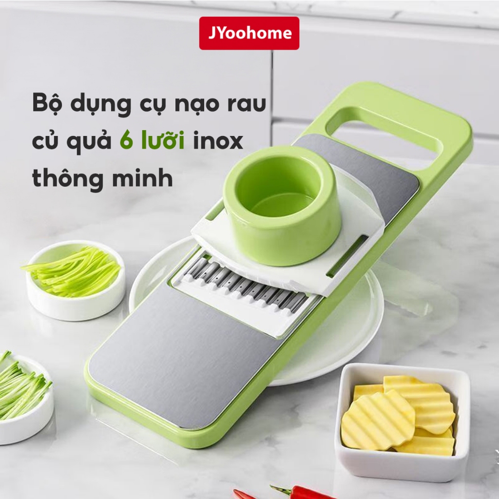 Dụng Cụ Bào Nạo Rau Củ Quả Đa Năng 6 LƯỠI DAO INOX 304 JYoohome Đồ Bào ...