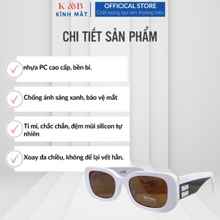 Kính Râm Nữ  MIUMIU Chống Tia UV400 Thời Trang Hàn Quốc Dành Cho Nam Nữ - M37 SALE 45%