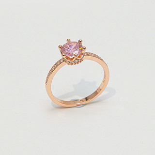 Nhẫn Bạc Nữ LAMY Sparkling Crown Rose Gold Ring 8052