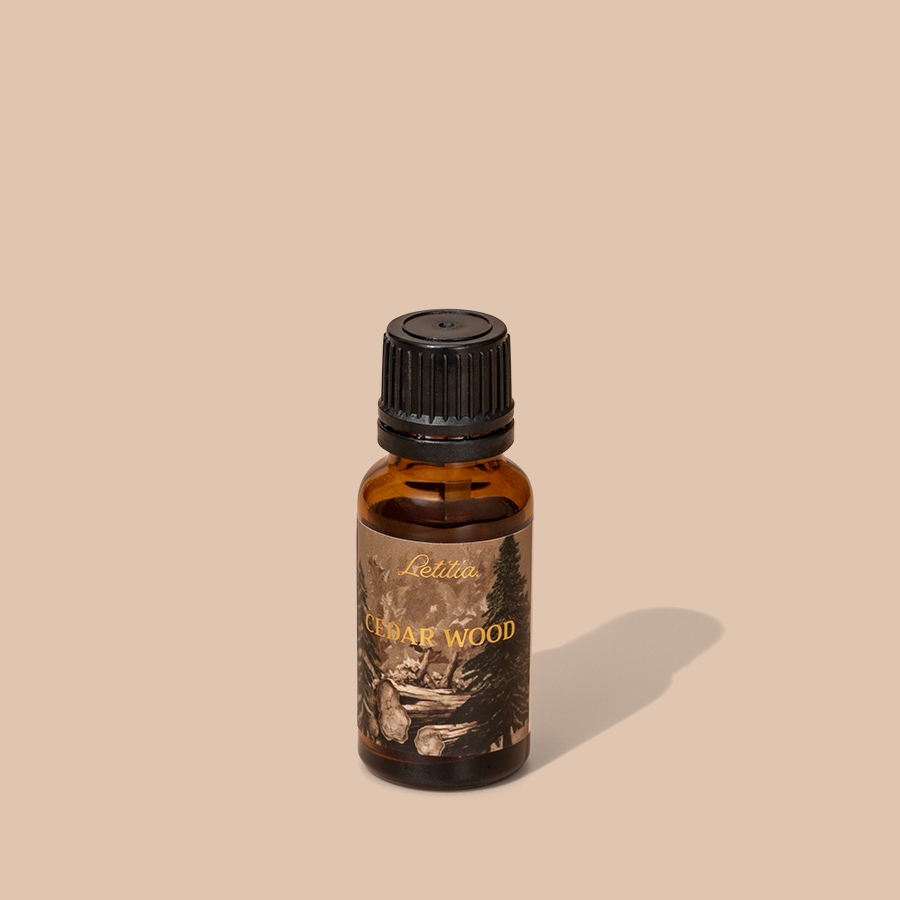 Tinh Dầu Đậm Đặc Nước Hoa Letitia Cedarwood Hương (Gỗ tuyết tùng)  Thư Giãn & Dễ Ngủ Size 20ml