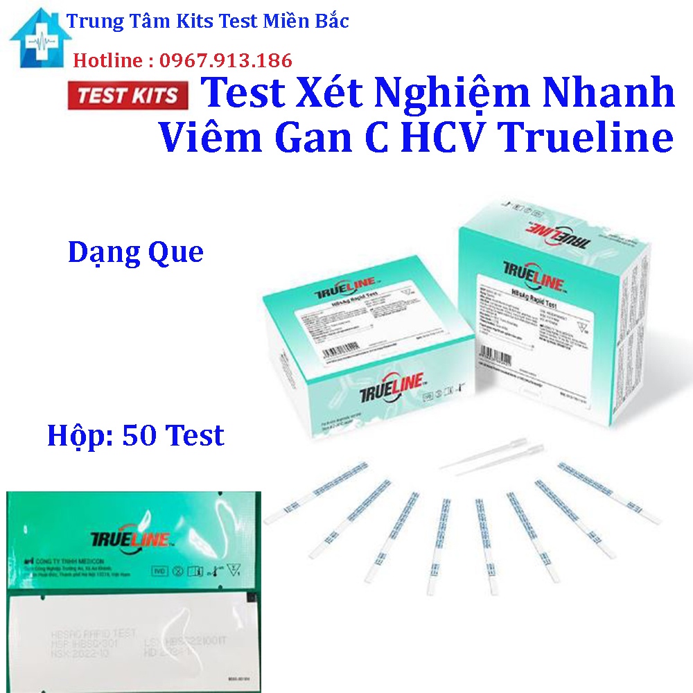 Test Thử Viêm Gan C HCV Trueline Dạng Que Hộp 50 Test | Shopee Việt Nam
