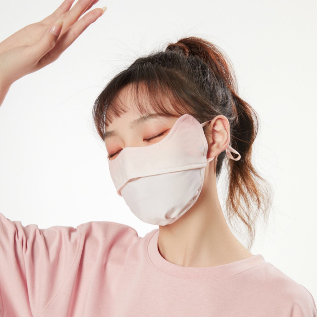 Khẩu trang chống nắng chống tia UV ngăn ngừa bụi mìn, chất liệu xu lạnh thoáng mát - Ekiu Shop
