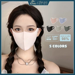 Khẩu trang chất liệu xu lạnh thoáng mát ngăn ngừa bụi mịn, chống nắng chống tia UV - Ekiu Shop
