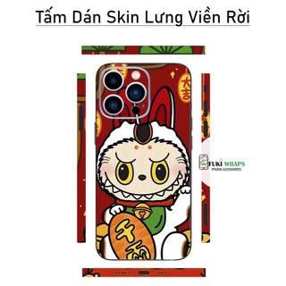 Tấm dán Skin Mặt Sau Mẫu Labubububu MS03 FULL VIỀN 15promax , 14promax , 13promax , 12promax , 11promax  - FukiShop