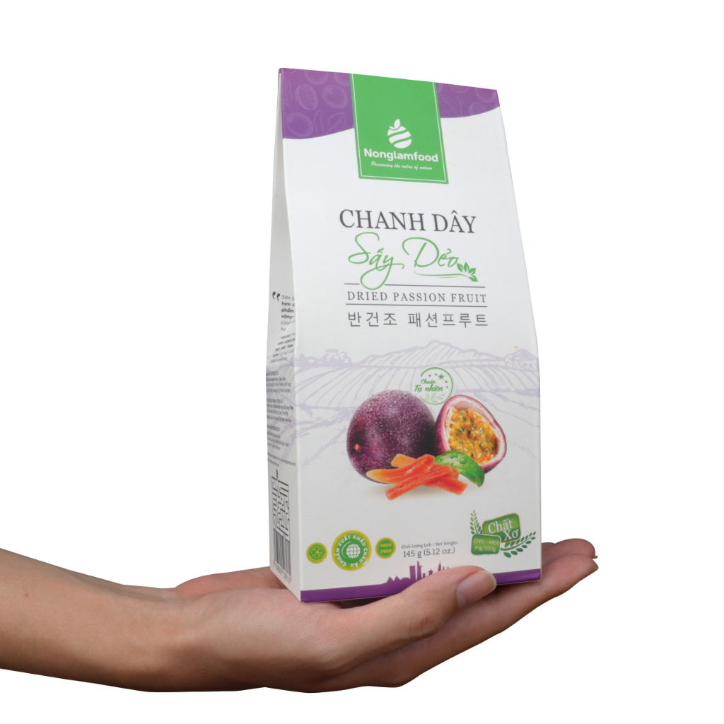 Combo 10 hộp Chanh Dây sấy dẻo Nông Lâm Food hộp 145g