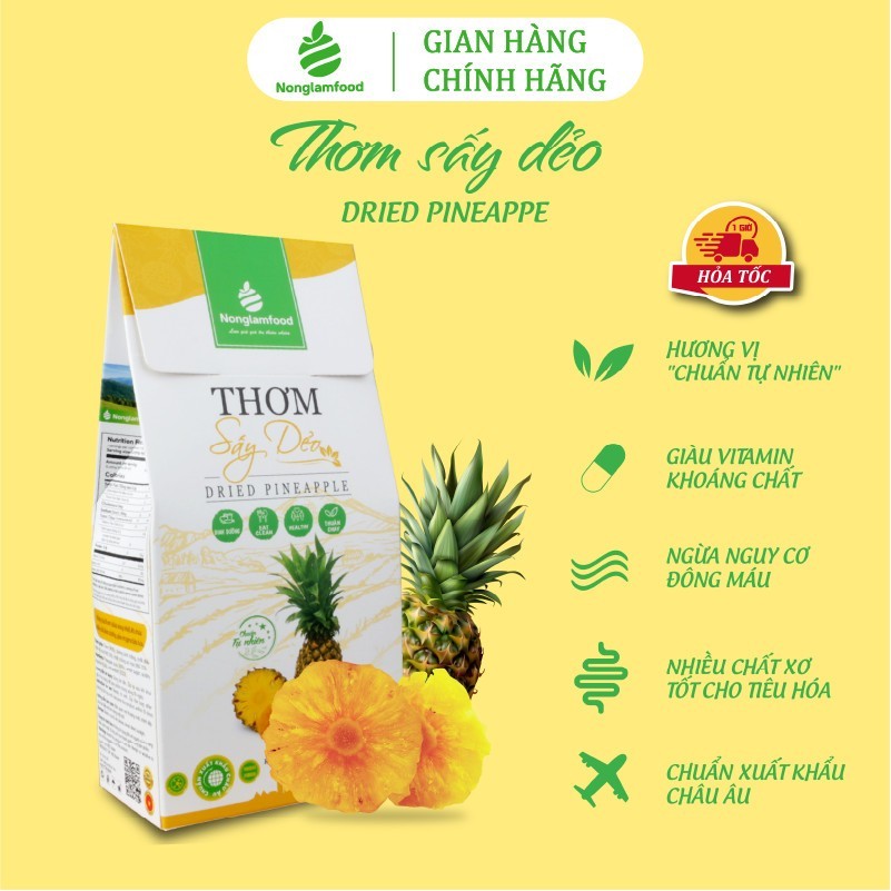 Combo Giàu chất xơ - 5 Hộp trái cây sấy Nông Lâm Food