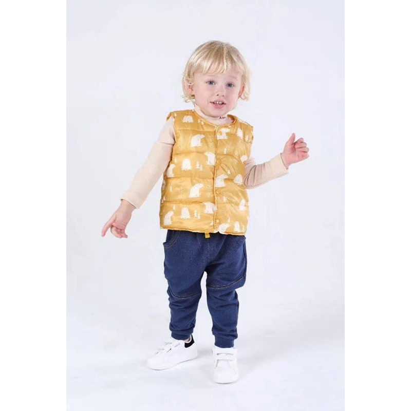 Áo phao gile bé trai bé gái D292 5Y (21-23kg) – Áo gile giữ ấm siêu xinh xuất dư