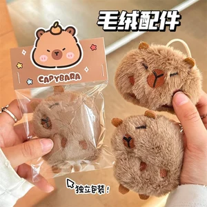 Móc Khóa Gắn Túi Gấu Bông Capybara Siêu Mềm Dễ Thương