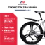 Xe đạp thể thao 26inch MINGU - Phuộc đen chống rỉ giảm sốc, 26inch, 21 tốc độ, đề xả
