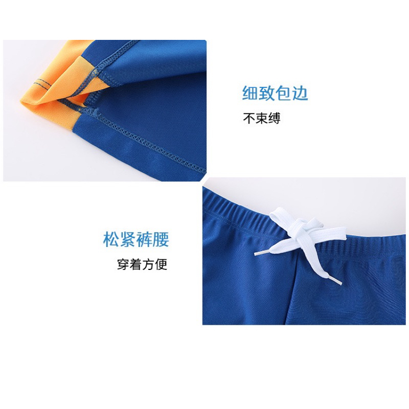 Bộ đồ bơi bé trai quần áo bơi đi biển trẻ em size đại 20-50kg chất đẹp có mũ