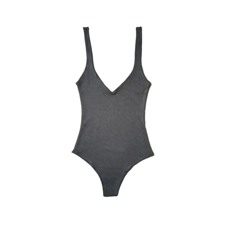 Bodysuit Nâu hai dây khoét ngực sâu, áo kiểu liền thân nữ đi biển đi chơi tôn dáng sexy sang chảnh quyến rũ