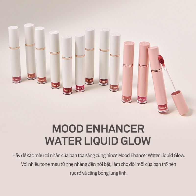 Ảnh [HSD 02.2026] Son Tint Bóng hince Mood Enhancer Water Liquid Glow 4Ml 2