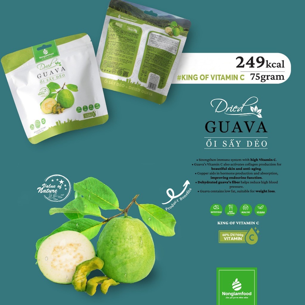 [HÀNG LOẠI 1] Combo 6 túi trái cây hoa quả sấy giàu chất xơ Nông Lâm Food, Tăng cường đề kháng