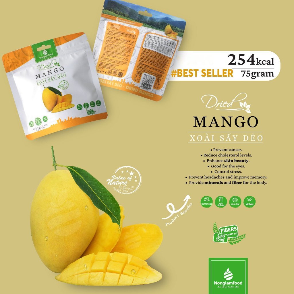 [HÀNG LOẠI 1] Combo 6 túi trái cây hoa quả sấy giàu chất xơ Nông Lâm Food, Tăng cường đề kháng