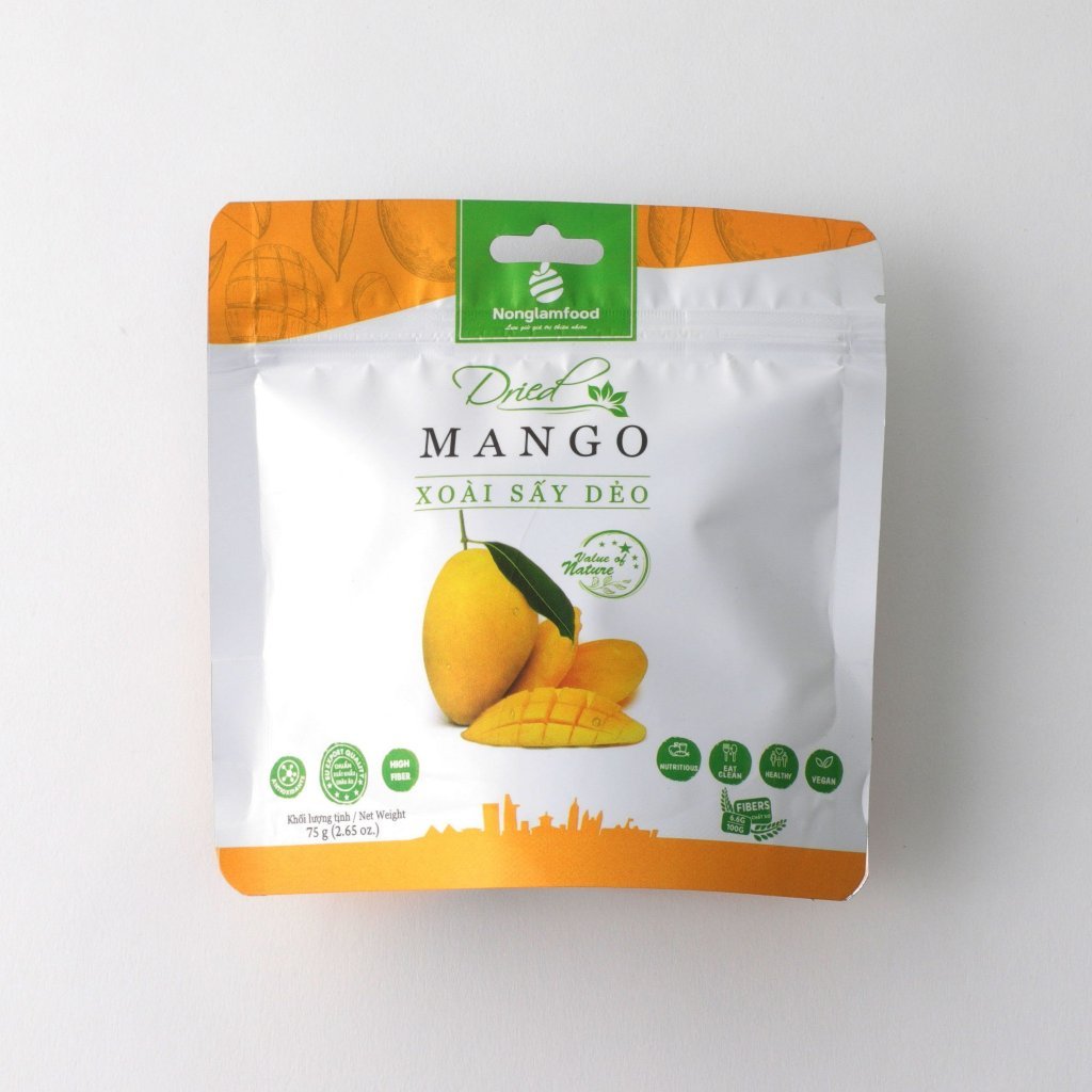 [HÀNG XUẤT KHẨU LOẠI 1] Xoài Sấy Dẻo Nông Lâm Food túi 75g
