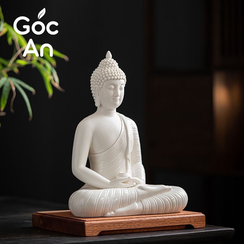 Tượng Phật Thích Ca Mâu Ni Bằng Gốm Tử Sa Cao Cấp, Đặt Bàn Thờ, Trang Trí Phong Thủy, Phòng Thiền