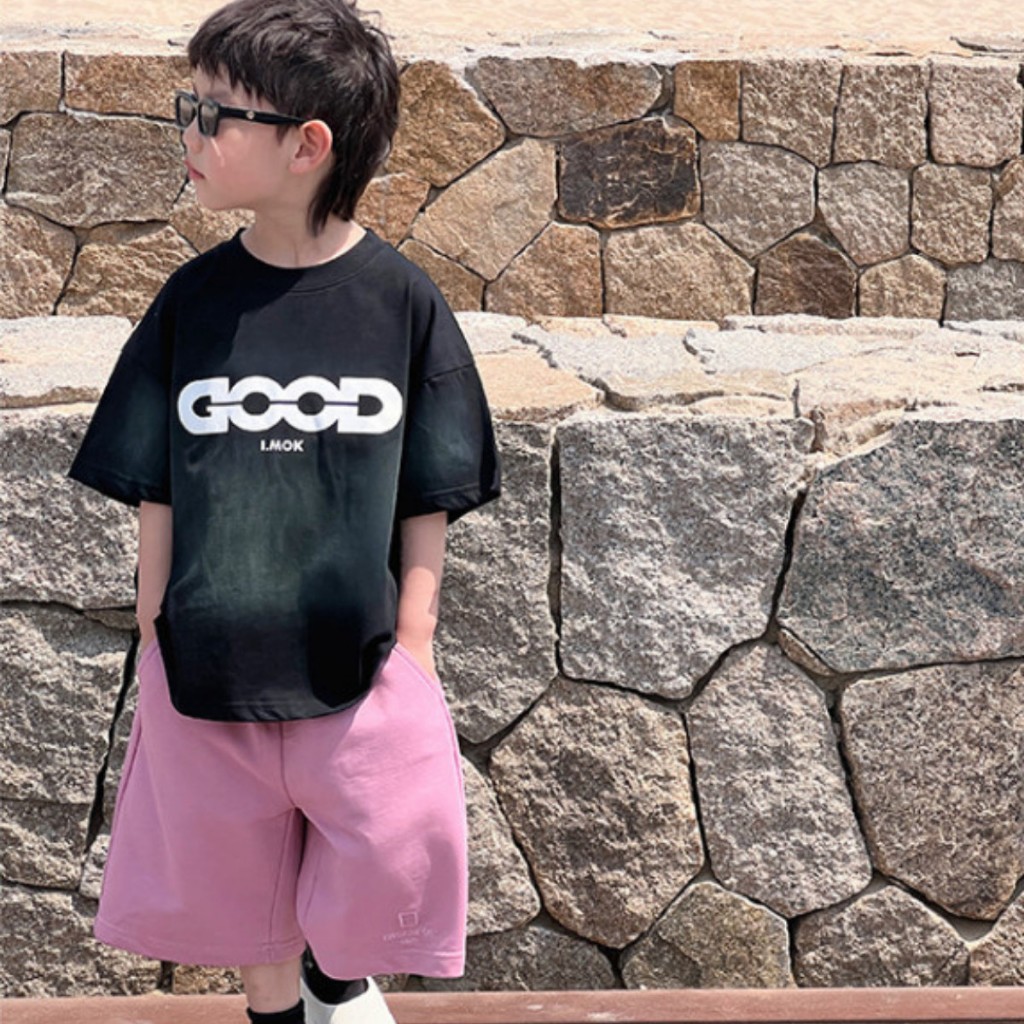 Áo Thun Ngắn Tay Mùa Hè Cho Bé Trai, Bé Gái In Hình Năng Động, Cổ Tròn | JJ Kids Fashion