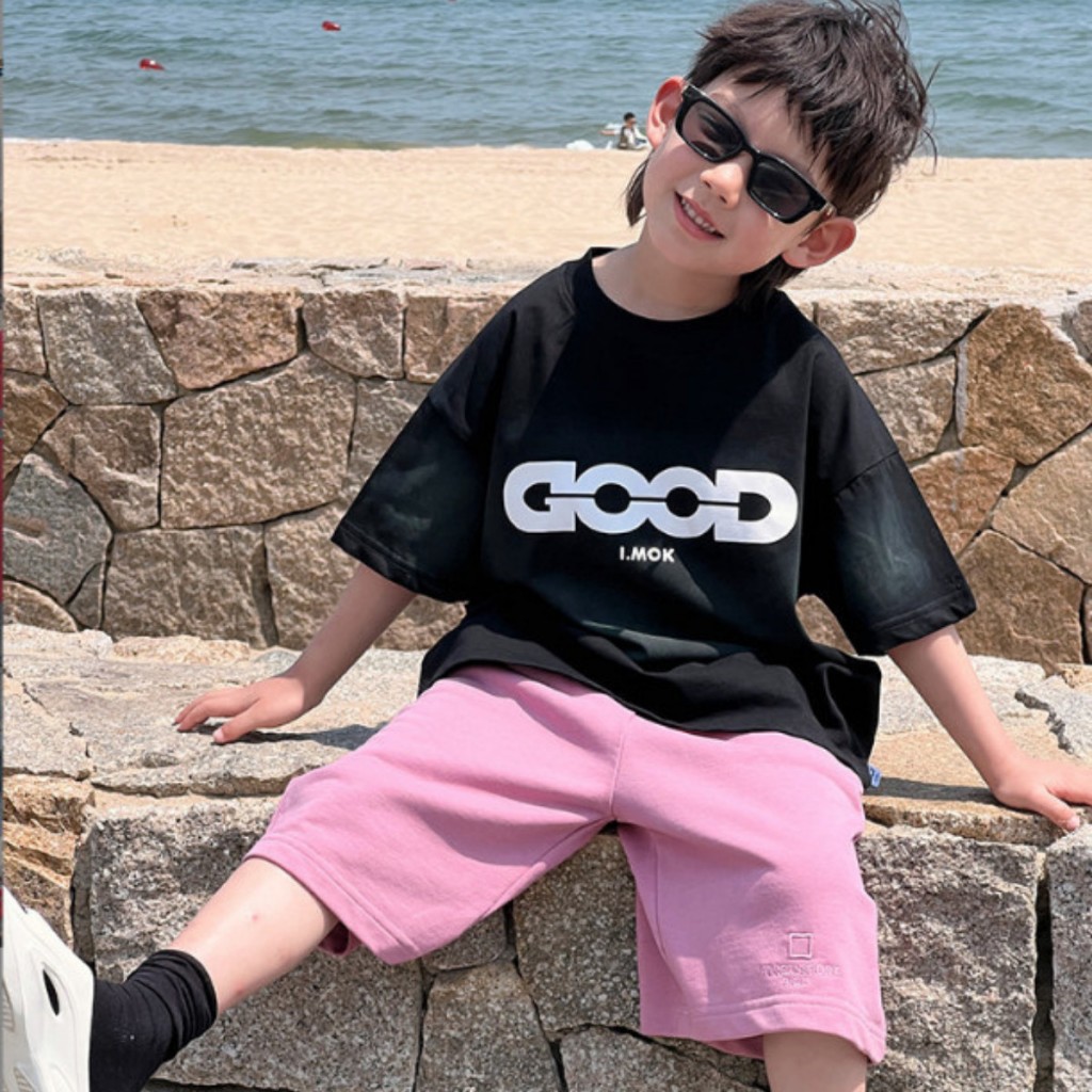 Áo Thun Ngắn Tay Mùa Hè Cho Bé Trai, Bé Gái In Hình Năng Động, Cổ Tròn | JJ Kids Fashion