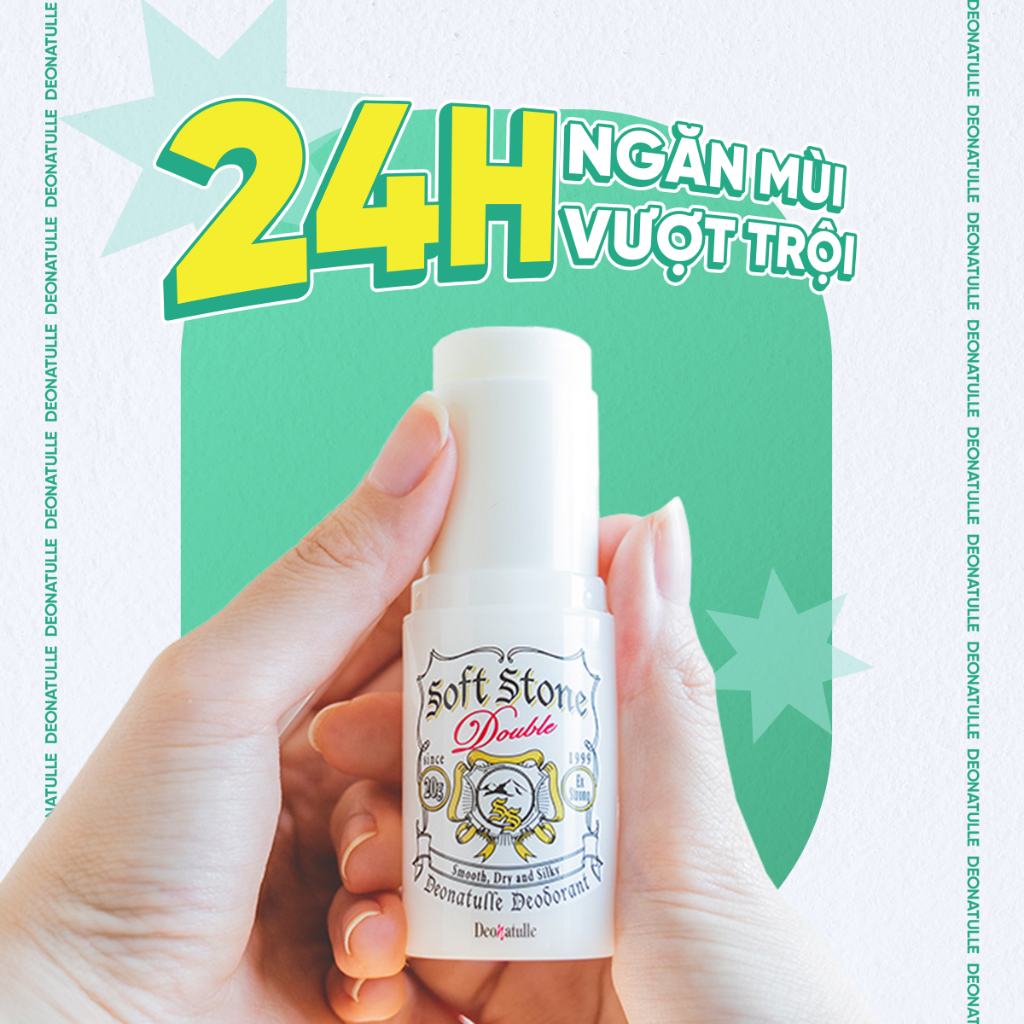 Ảnh Lăn khử mùi đá khoáng dạng sáp Deonatulle dành cho mọi loại da Soft Stone Double Deodorant 20G 4