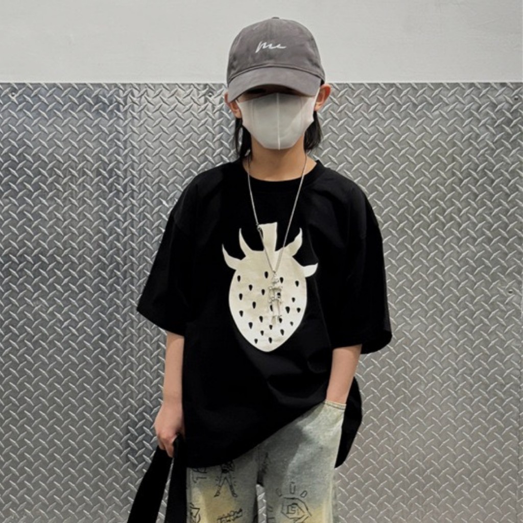 Áo Thun Ngắn Tay Mùa Hè Cho Bé Trai, Bé Gái In Hình Năng Động, Cổ Tròn | JJ Kids Fashion