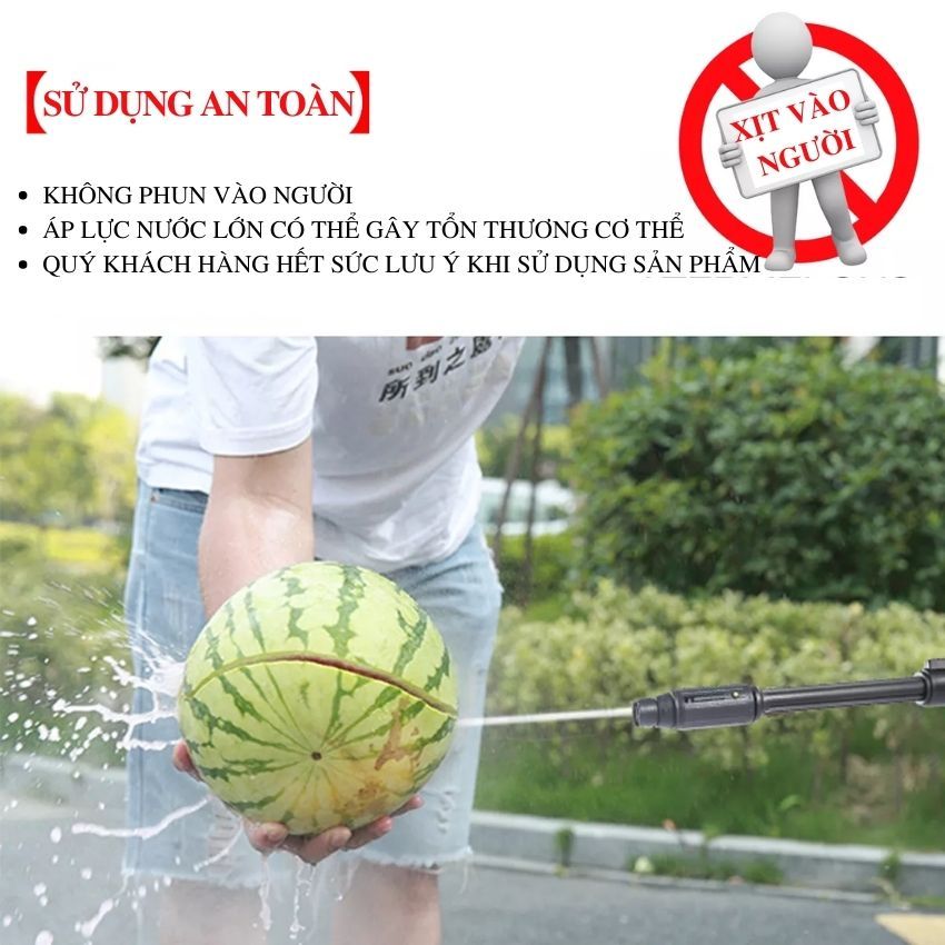Máy rửa xe Sakura áp lực cao - Lõi đồng 100% bảo hành 24 tháng - tặng bình bọt tuyết
