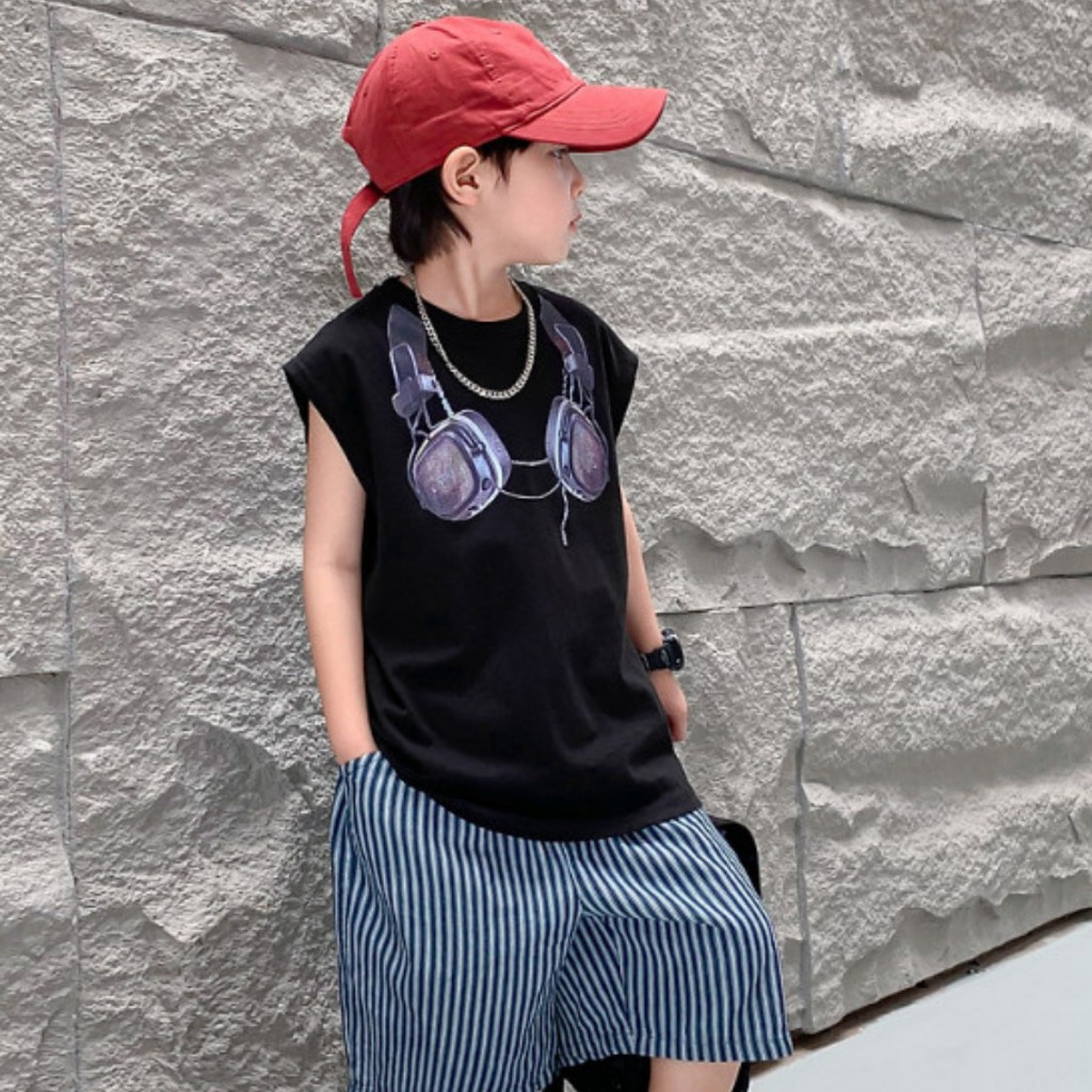 Áo Thun Ngắn Tay Mùa Hè Cho Bé Trai, Bé Gái In Hình Năng Động, Cổ Tròn B525 | JJ Kids Fashion