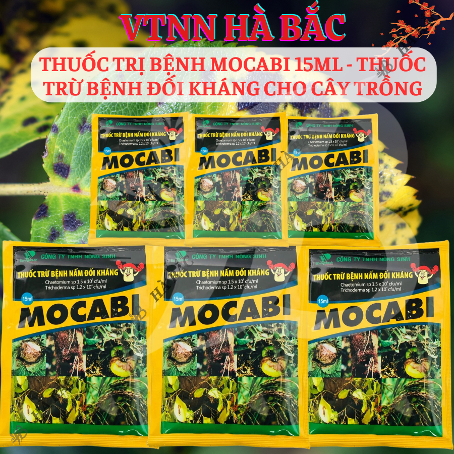 Chế phẩm xử lí nấm Mocabi (gói 15ml) – Xử lí benh Đối Kháng Cho Cây Trồng