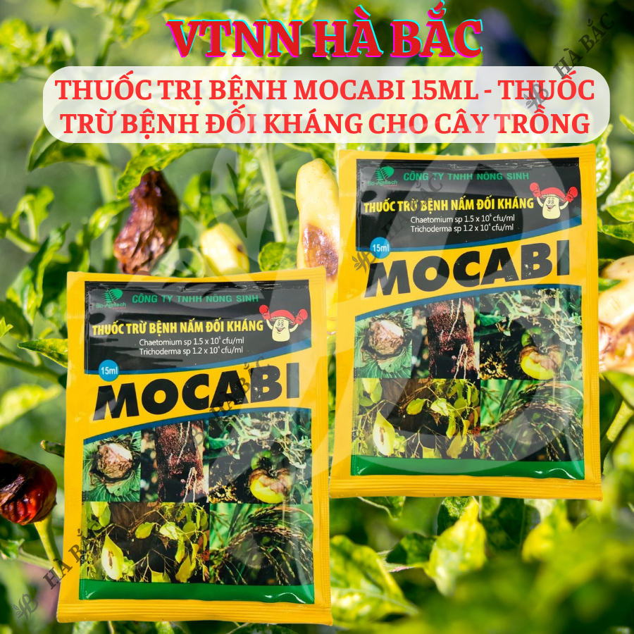 Chế phẩm xử lí nấm Mocabi (gói 15ml) – Xử lí benh Đối Kháng Cho Cây Trồng