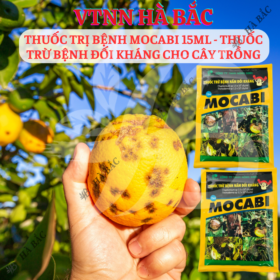 Chế phẩm xử lí nấm Mocabi (gói 15ml) – Xử lí benh Đối Kháng Cho Cây Trồng