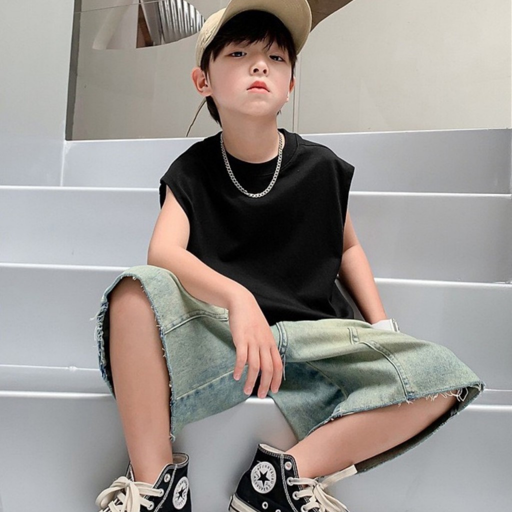 Áo Thun Ngắn Tay Mùa Hè Cho Bé Trai, Bé Gái In Hình Năng Động, Cổ Tròn | JJ Kids Fashion