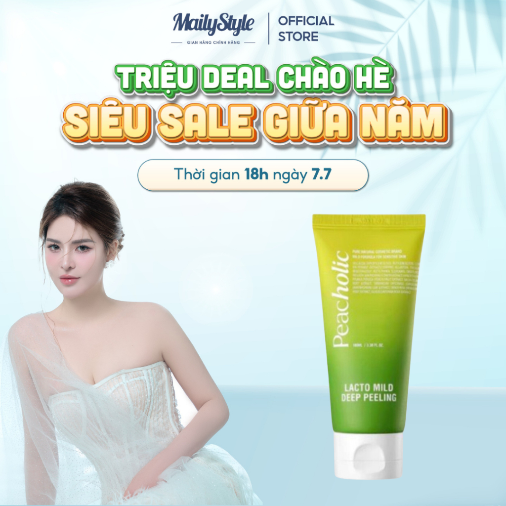 M40_Tẩy Da Chết Từ Lợi Khuẩn Lên Men Bí Đỏ Peacholic 100ml Dành cho da mặt