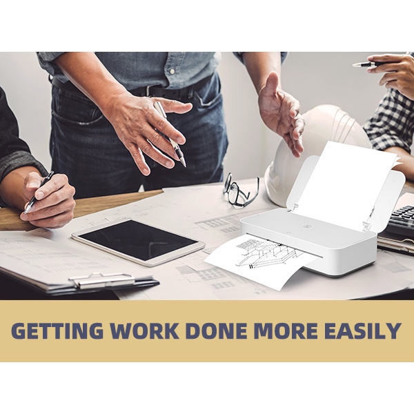 Máy in GT1 HPRT khổ A4, in tài liệu, hình ảnh, icon, mọi thứ, kết nối app Wifi