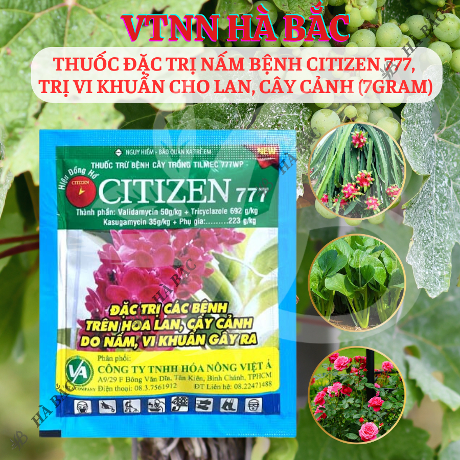 Chế Phẩm Xử Lí Nam Citizen 777,  Xử Lí Khuẩn Cho Lan, Cây Cảnh (Gói 7gram)