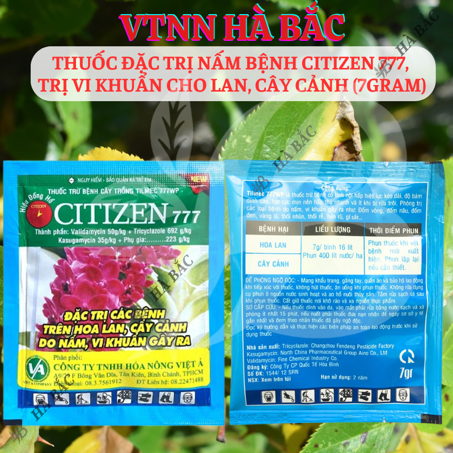 Chế Phẩm Xử Lí Nam Citizen 777,  Xử Lí Khuẩn Cho Lan, Cây Cảnh (Gói 7gram)