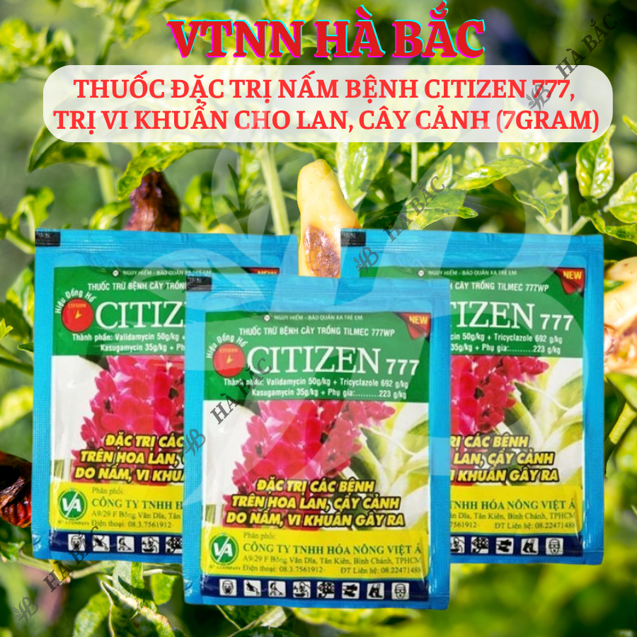 Chế Phẩm Xử Lí Nam Citizen 777,  Xử Lí Khuẩn Cho Lan, Cây Cảnh (Gói 7gram)