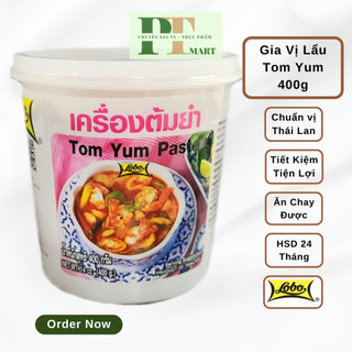 Gia vị Lẩu Tom Yum hoàn chỉnh hiệu Lobo 400g. Lẩu cay tomyum chuẩn vị, Nấu tiệc, Tiết kiệm -->