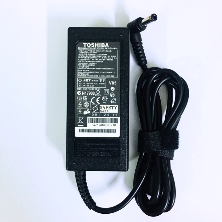 Sạc Laptop Toshiba 19v 3.42a 65W - Adapter Laptop Toshiba, Sạc laptop toshiba 2.37a 19v