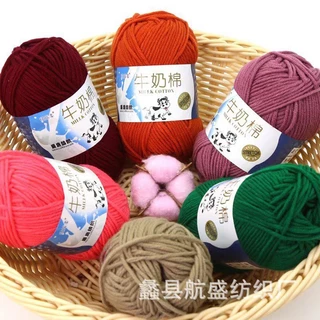 Len milk cotton bò sữa 50gram.
