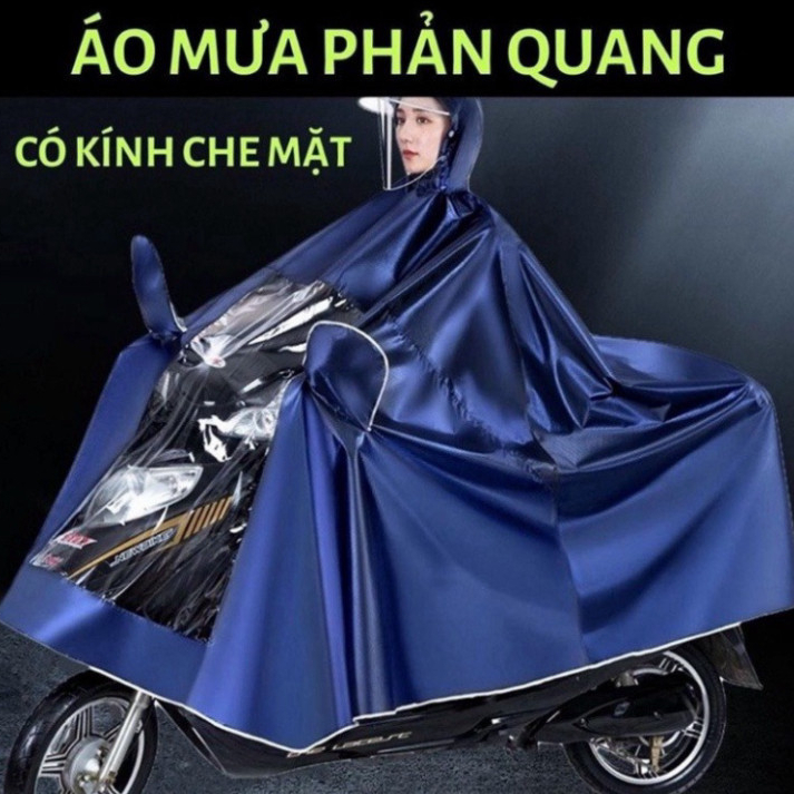 Áo Mưa Đi Xe Máy Didooglt 1 Người Và 2 Người Che Phủ Toàn Thân Kèm Kính Chắn Mưa Tiện Lợi