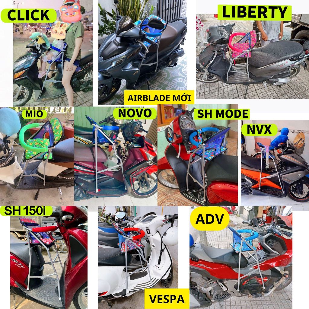 [ CÓ DÂY ĐAI ] GHẾ GA XẾP SẮT SƠN TĨNH ĐIỆN AN TOÀN CHO BÉ
