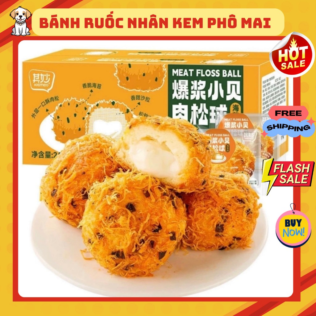 Bánh Ruốc Chà Bông Phô Mai (Hộp 6 Chiếc), Bánh Ruốc Nhân Phô Mai, Bánh ...