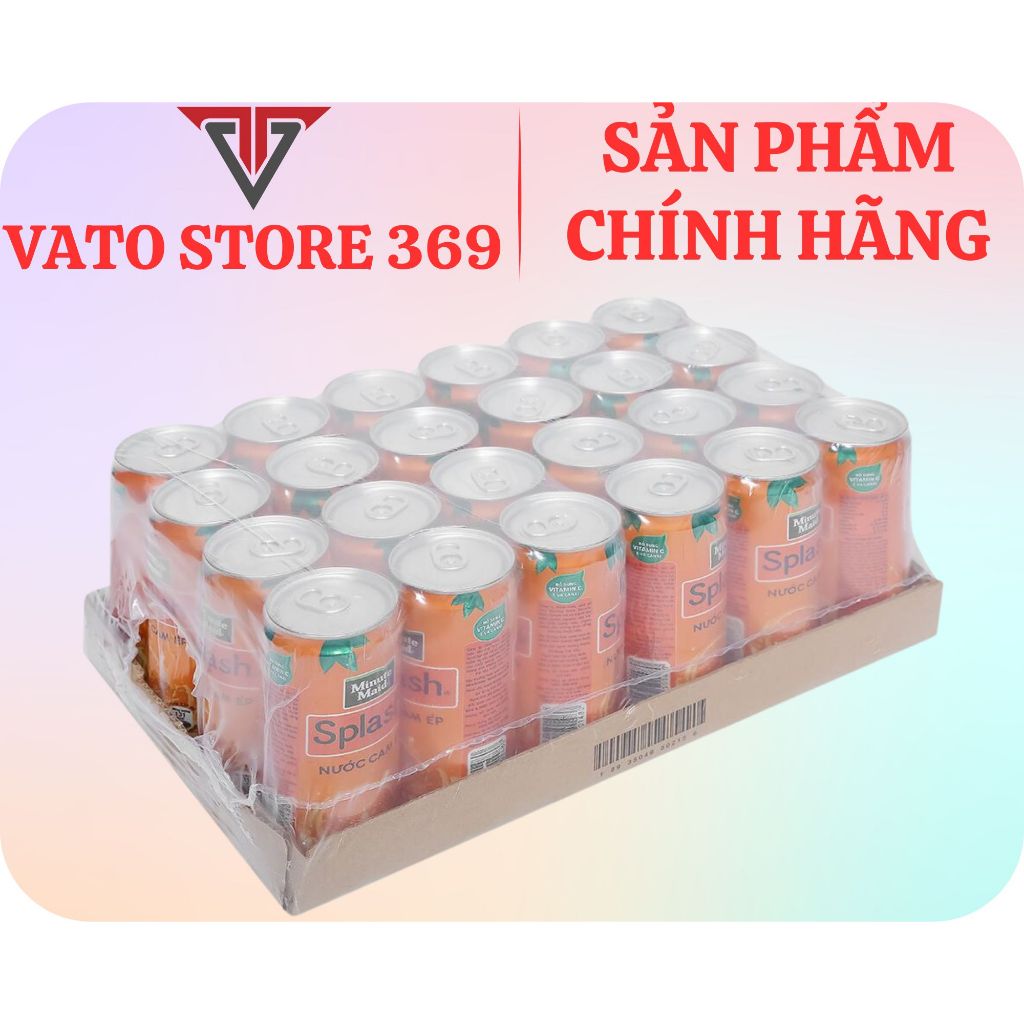 Nước cam có tép SPLASH minute maid lon 320ml | Shopee Việt Nam