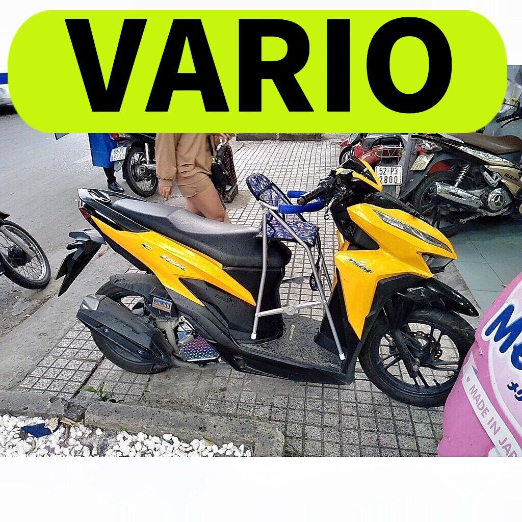 Ghế ngồi xe tay ga VARIO cho bé , ghế ga xếp sắt sơn tĩnh điện gấp gọn