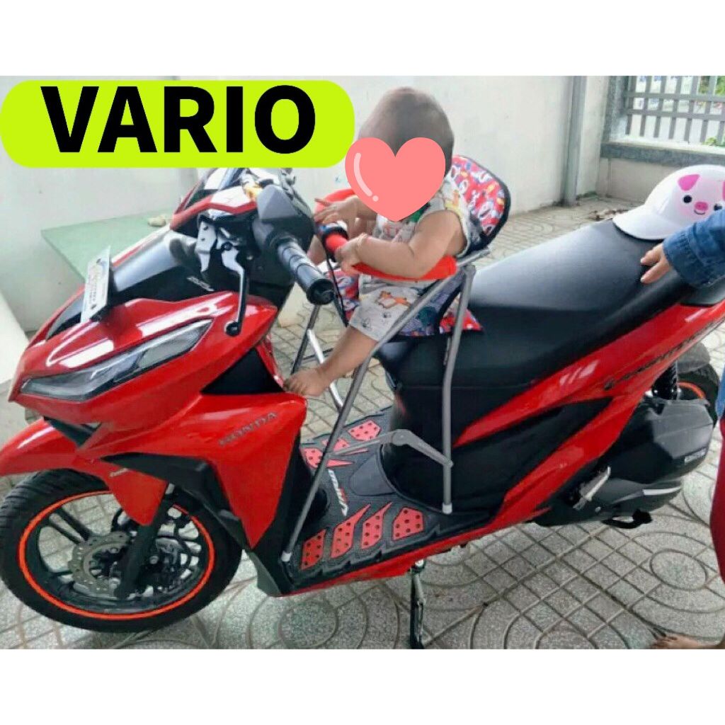 Ghế ngồi xe tay ga VARIO cho bé , ghế ga xếp sắt sơn tĩnh điện gấp gọn