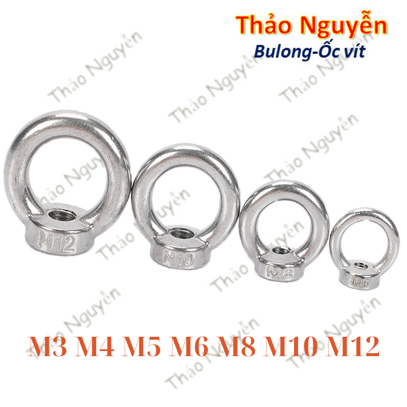 Bulong tai móc cẩu âm INOX 304 3ly 4ly 5ly 6ly 8ly 10ly 12ly | Shopee ...