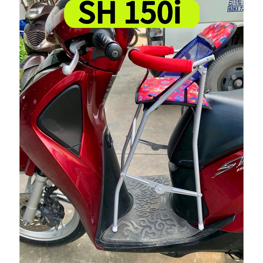 Bản nâng cấp , ghế ngồi xe SH Nam , SH lớn , SH ý , SH 150i , SH 300i , ghế ga xếp sắt sơn tĩnh điện gấp gọn có dây đai